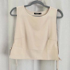 Side tie tank top